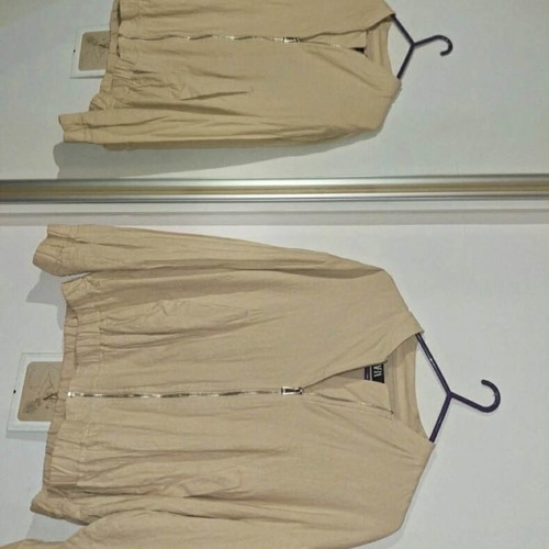 Zara bomber jacket beige sand colour S like new