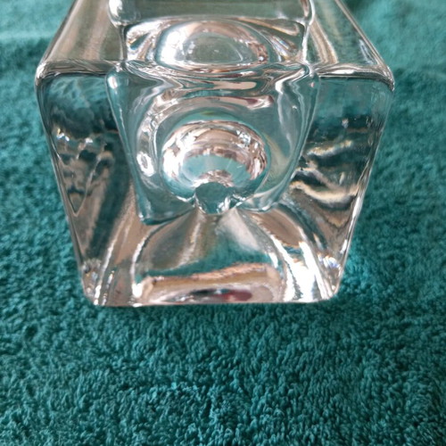 Crystal vase new, height 18.5×8.5 cm