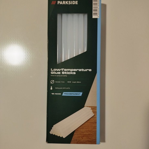 Parkside Low-Temperature Glue Sticks 18 Pieces, New