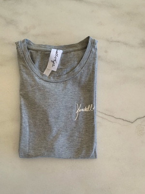 Kendall Kylie T-shirt σαν καινούργιο, γκρι βαμβακερό, μέγεθος S