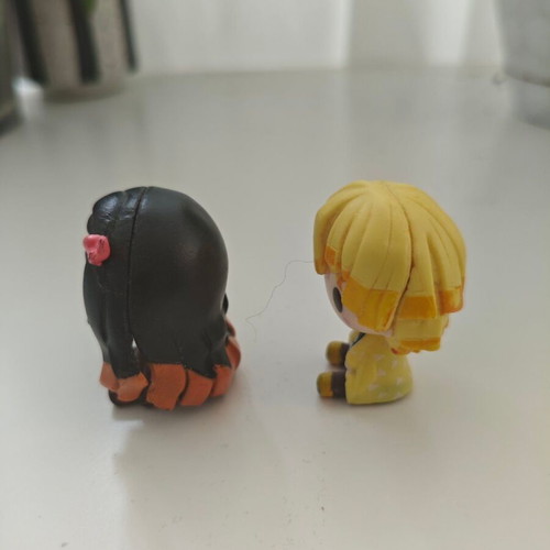 Demon Slayer Nezuko and Zenitsu figures like new, chibi style