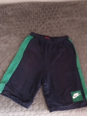 Nike kids' shorts used, blue and green, XL 13-15 years
