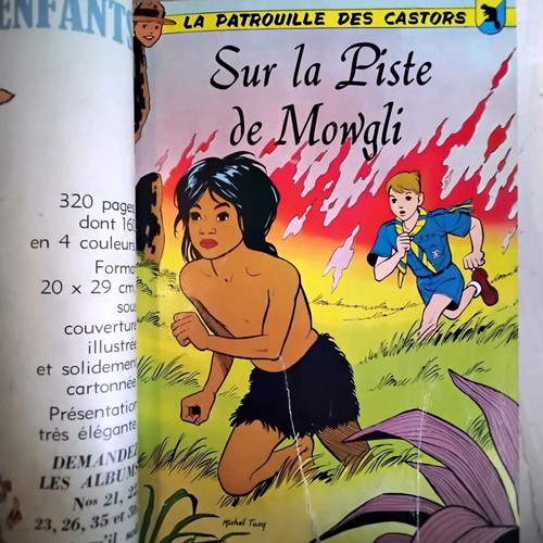 Volume of 7 French comics used, good condition, 1952+