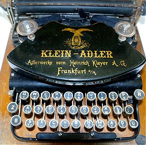 Γραφομηχανή Klein-Adler model 1, του 1912