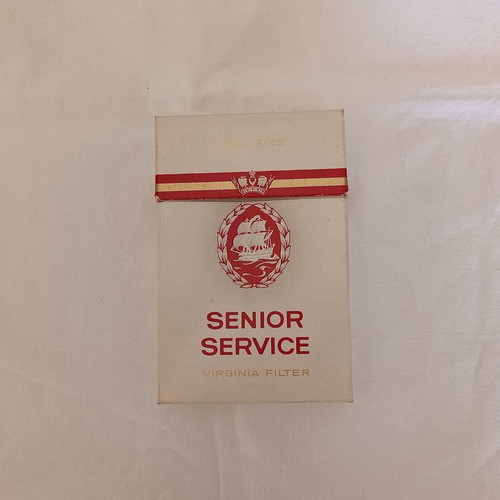 Sobranie Black Russian 25s and Senior Service Ships Supply collectible cigarette boxes used