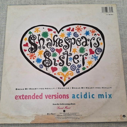 Shakespear's Sister Break My Heart 12' used, electronic