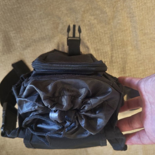 Pentagon thigh bag, black