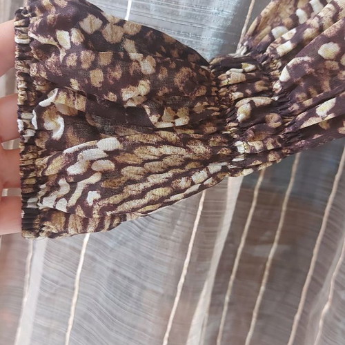 Just Cavalli women's silk blouse shirt new size 42 animal print