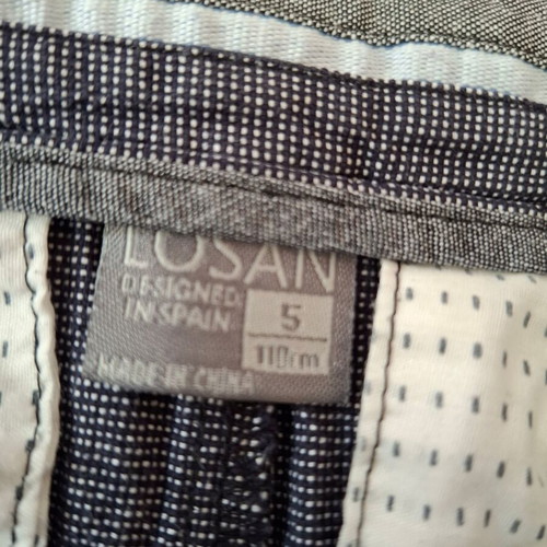 Losan cotton shorts like new for boys 4-5 years blue 110 cm