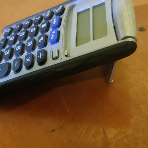 Calculator used pocket calculator