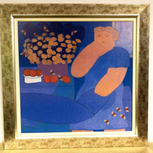 Faidon Patrikalakis art print in frame like new 90x90 cm