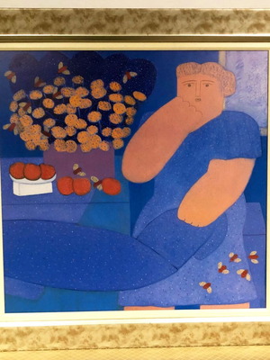 Faidon Patrikalakis art print in frame like new 90x90 cm