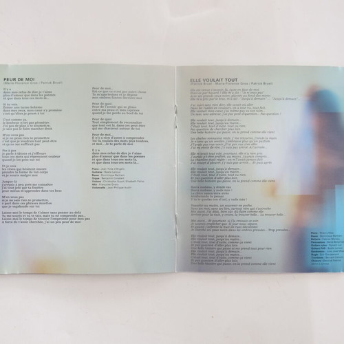 Patrick Bruel Juste Avant CD used, French pop songs 1999
