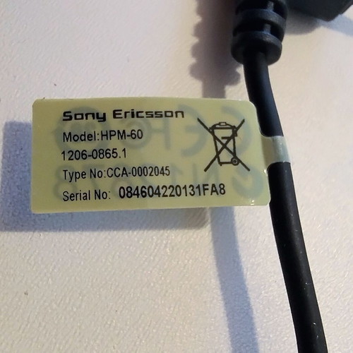 Sony Ericsson HPM-60 Earbuds new, Fast Port vintage headset