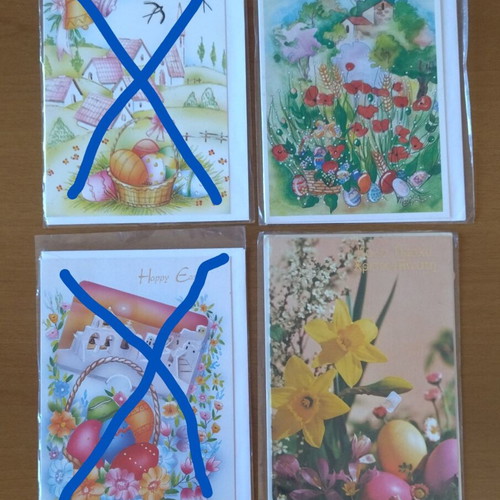 Easter cards and postcards new, set of 16 pieces