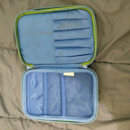 Primary school pencil case used with space theme