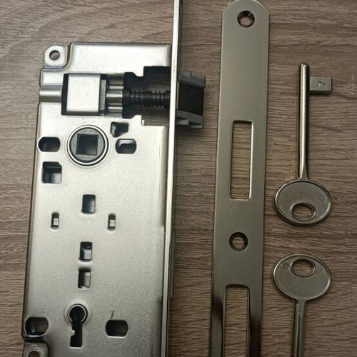 AGB 75K Nickel Oval N40 Arch Door Lock new Italian made