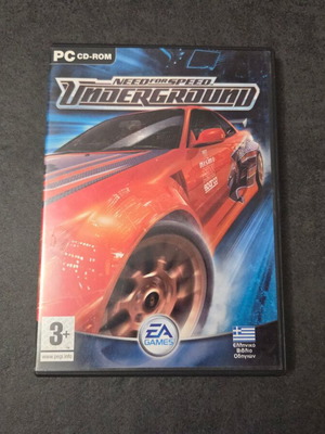 Need for Speed Underground PC παιχνίδι μεταχειρισμένο, ελληνική έκδοση, 2 CD