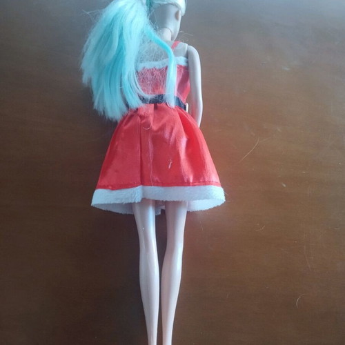 Doll with Santa Claus Costume used