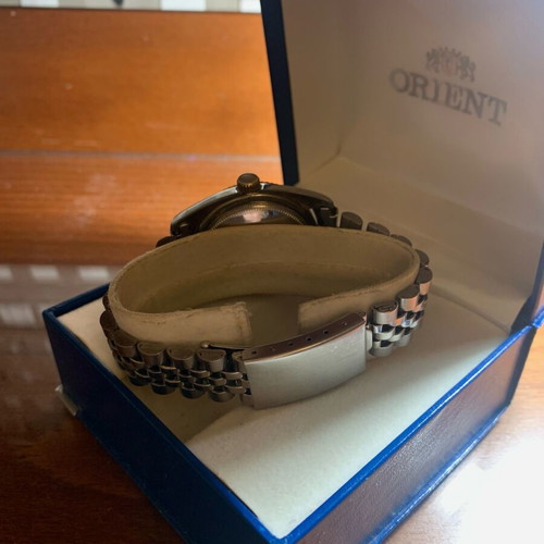 Charles Delon Datejust 36mm quartz watch used, vintage style