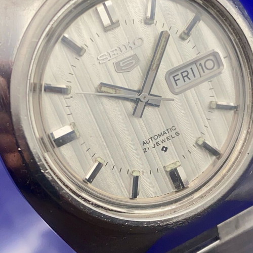 Seiko 5 Automatic 6319-7000 used, silver dial, stainless steel