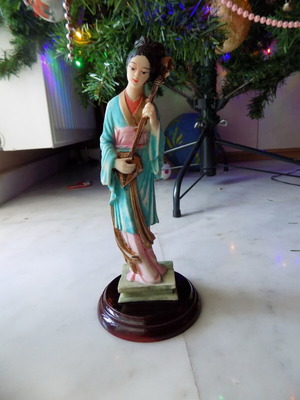 Chinese figurine used, hard plastic, 17cm