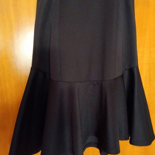 Bershka off-shoulder mini dress like new, black, sizes S and M
