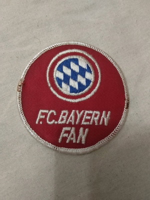 Bayern collectible patch used, embroidered by BAYERN FAN