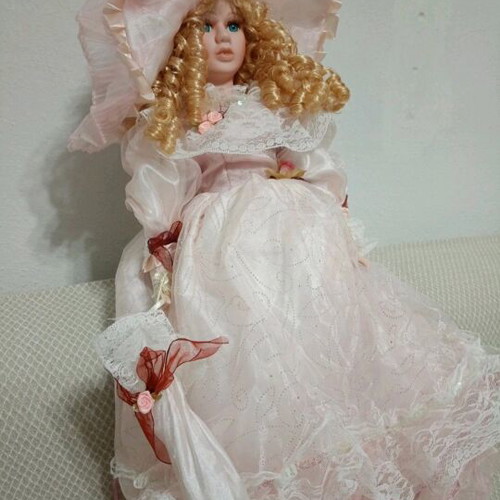 Porcelain doll 50cm new