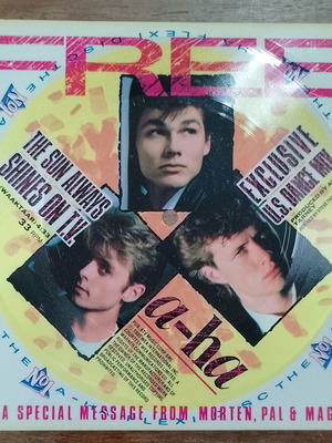 A-ha The Sun Always Shines on TV flexi-disc vinyl 7" used