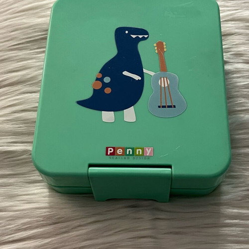 Penny Scallan Mini Bento Box “Dino Rock” children's food container used