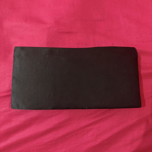 Sequin satin clutch bag like new, black