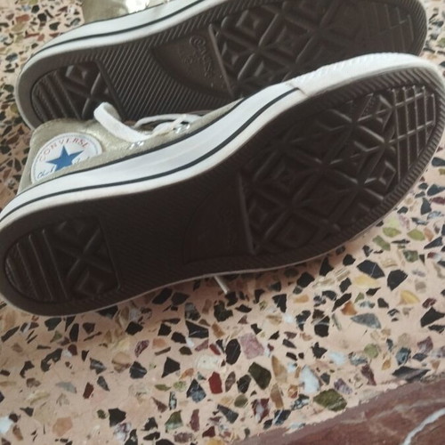 Converse sneakers used, silver, size 39.5