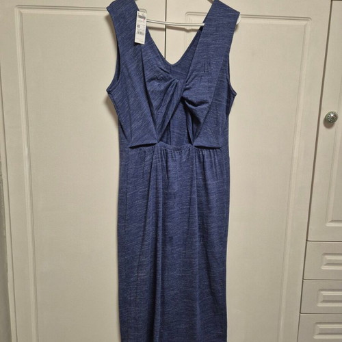 Benetton maxi blue dress size L new with tag