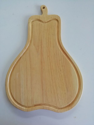 Wooden pear-shaped cutting and serving board new
