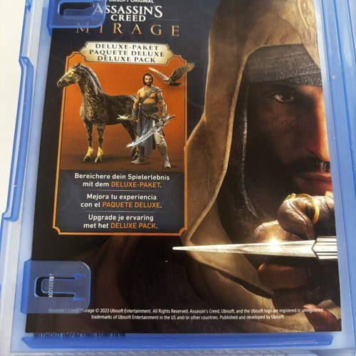 Assassins Creed Mirage PS5 game like new with preorder bonus code