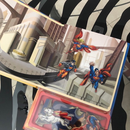 Superman Magnetic Travel Puzzle Set new, 4 puzzles 63 pieces