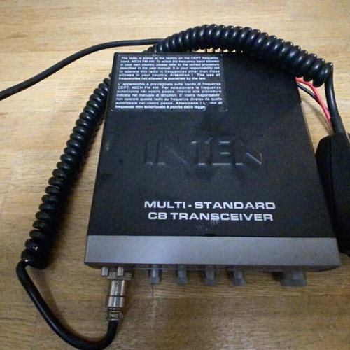 Intek Multi-Standard CB Transceiver used with microphone and antenna