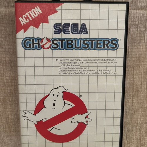 Ghostbusters SEGA Master System game, complete