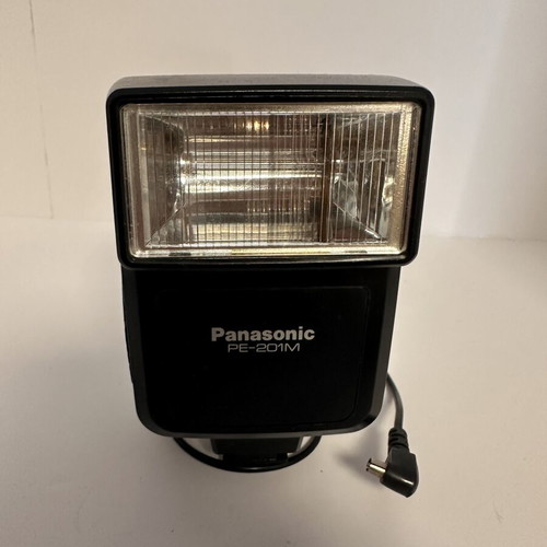 National PE-201M Vintage Flash Like New for Analog Cameras