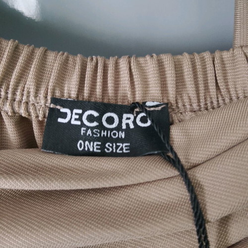 Decoro jumpsuit new, beige, balloon style, off-shoulder
