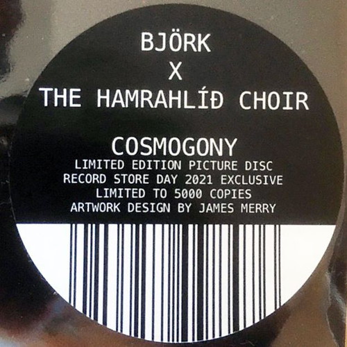 Bjork & Hamrahlid Choir Cosmogony 2021 limited edition picture disc vinyl 12"