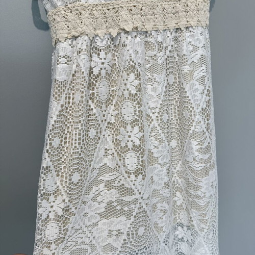 Γυναικείο φόρεμα Lipsy London boho σαν καινούργιο λευκό με μπεζ και κεντήματα