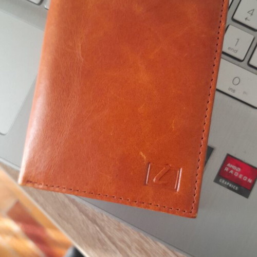 Levor 1978 Leather Wallet New, Orange