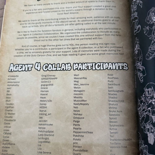 Octo Canyon Splatoon zine new, rare set from 2021