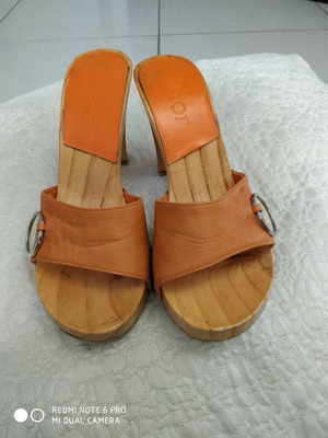 Dior sandals used orange, size 37