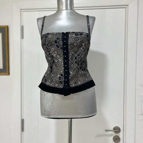 Corset Style Top St. Martins Floral Print Size Medium like new