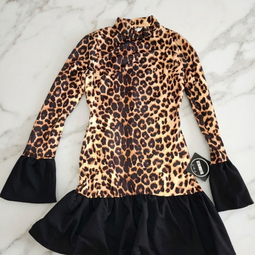 Leopard dress new with tag, size S