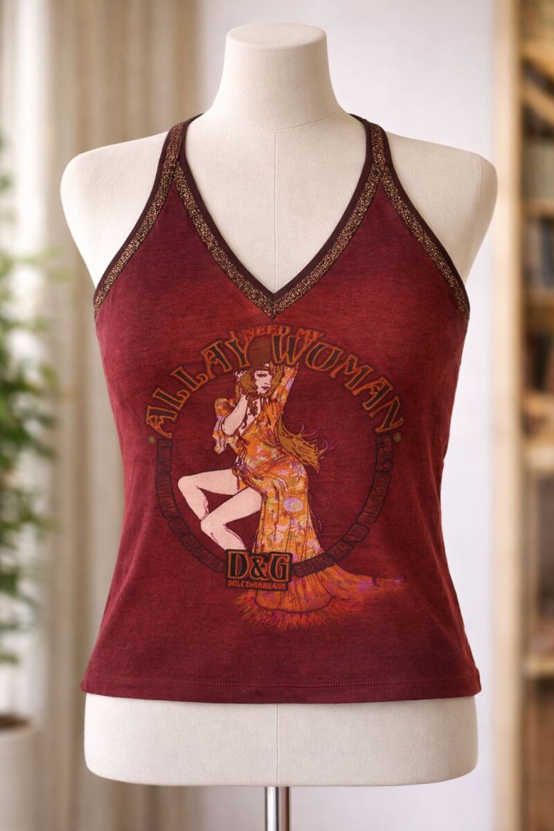 Vintage Dolce & Gabbana Slim Fit Y2K Top… - € 59,00 - Vendora.cy