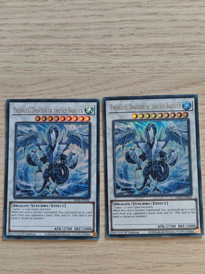 Trishula, Dragon of the Ice Barrier RA02-EN026 First edition Ultra Rare καινούργιο x2